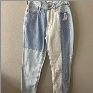 brand new, never worn, tags attached pacsun mom jeans! size 24!